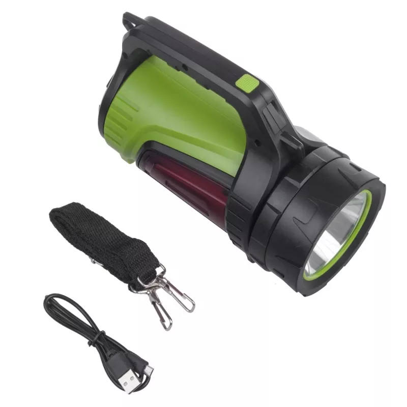 Taskulamp MACLEAN MCE345 LED 3-in-1 akupanga funktsiooniga, 5W XM-L-T6, külm valge 6500K, 3×18650 3.7V 4500mAh
