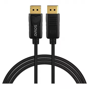 DisplayPort-kaabel SAVIO CL-204 v1.4 1 m, DP 1.4 ühilduvus