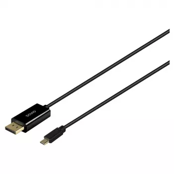 Kaabel SAVIO CL-207 USB-C - DisplayPort 2,0 m, DisplayPort 1.2 tugi