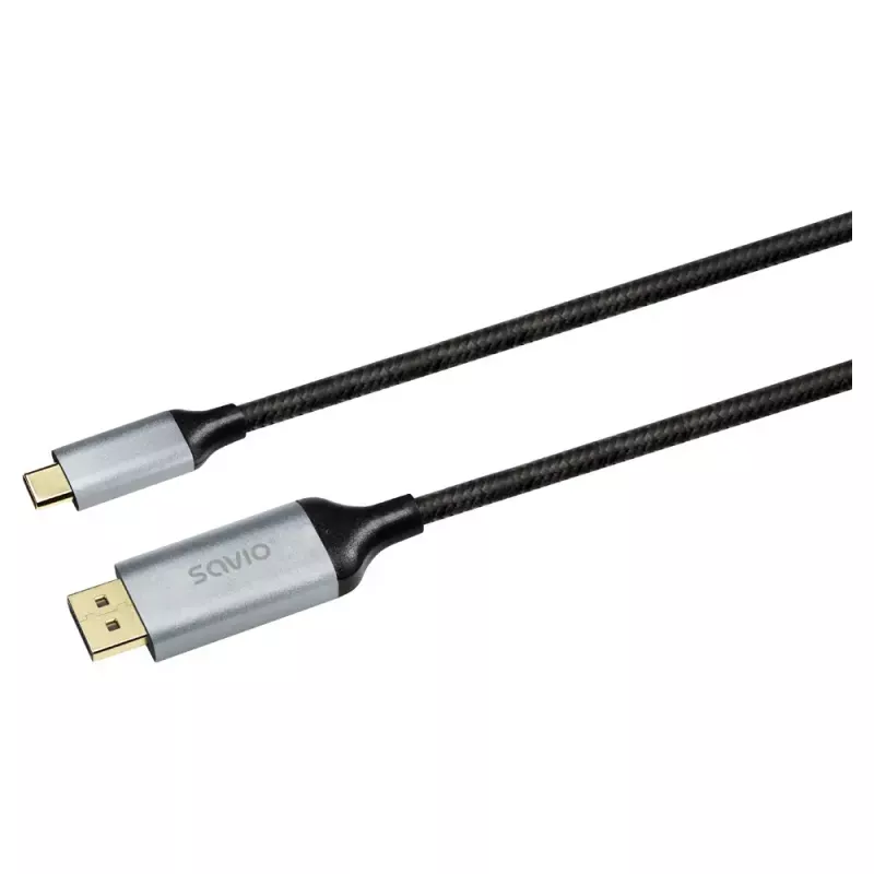 USB-C–DisplayPorti kaabel SAVIO CL-208 (DisplayPort 1.2, 2 m)