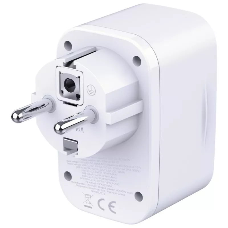 3MK Charger Comfort Charger GaN 30W Valge – USB toiteadapter, 30W GaN väljund