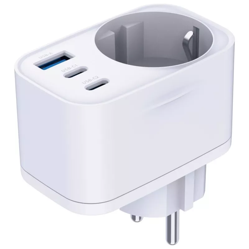 3MK Charger Comfort Charger GaN 30W Valge – USB toiteadapter, 30W GaN väljund