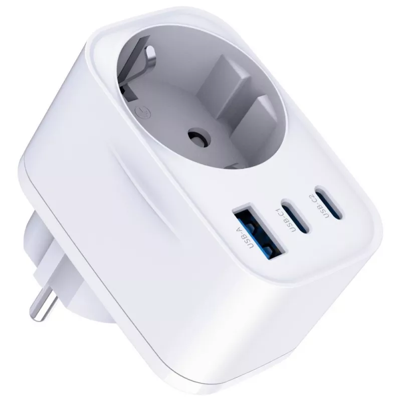 3MK Charger Comfort Charger GaN 30W Valge – USB toiteadapter, 30W GaN väljund