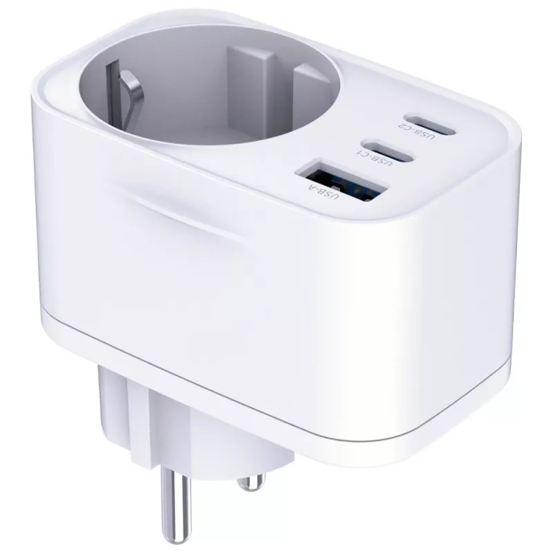 3MK Charger Comfort Charger GaN 30W Valge – USB toiteadapter, 30W GaN väljund