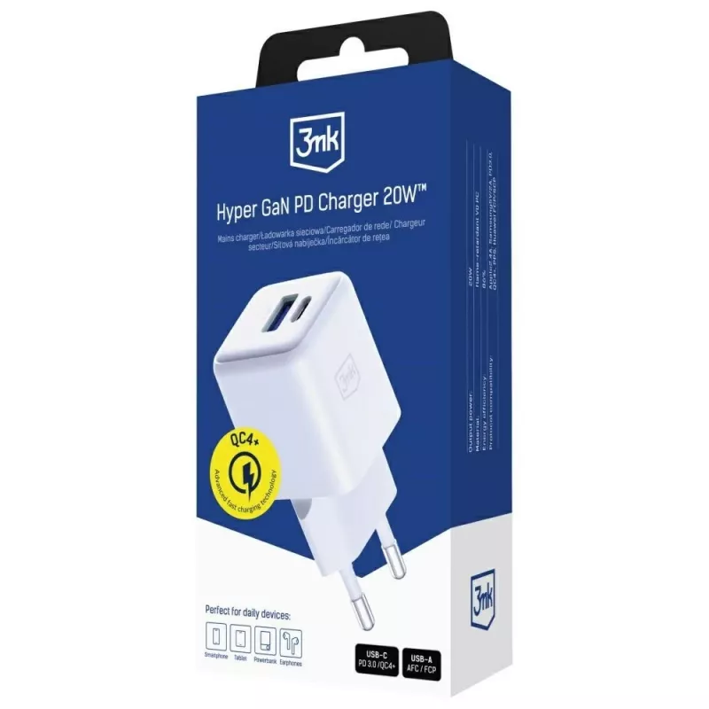 Siselaadija 3MK Hyper GaN universaalne kiirlaadija 100-240V
