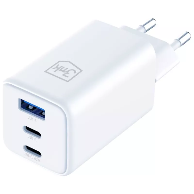 3MK laadija Hyper GaN 65W QC4+ — USB GaN 65W kiirlaadija QC4+ toega