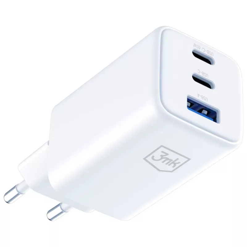 3MK laadija Hyper GaN 65W QC4+ — USB GaN 65W kiirlaadija QC4+ toega