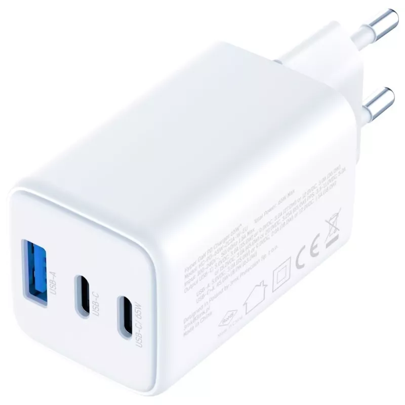 3MK laadija Hyper GaN 65W QC4+ — USB GaN 65W kiirlaadija QC4+ toega