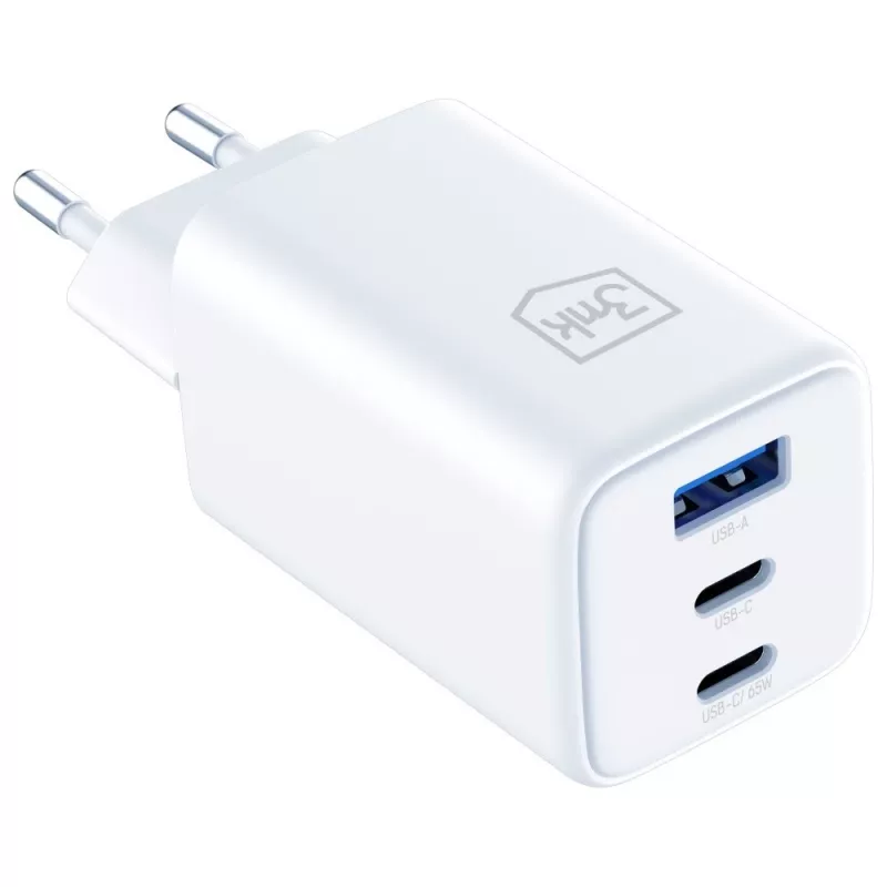3MK laadija Hyper GaN 65W QC4+ — USB GaN 65W kiirlaadija QC4+ toega