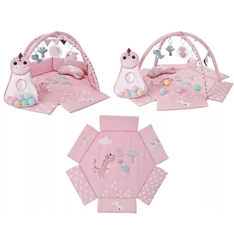Educational play mat Dino Pink TinyMini pink