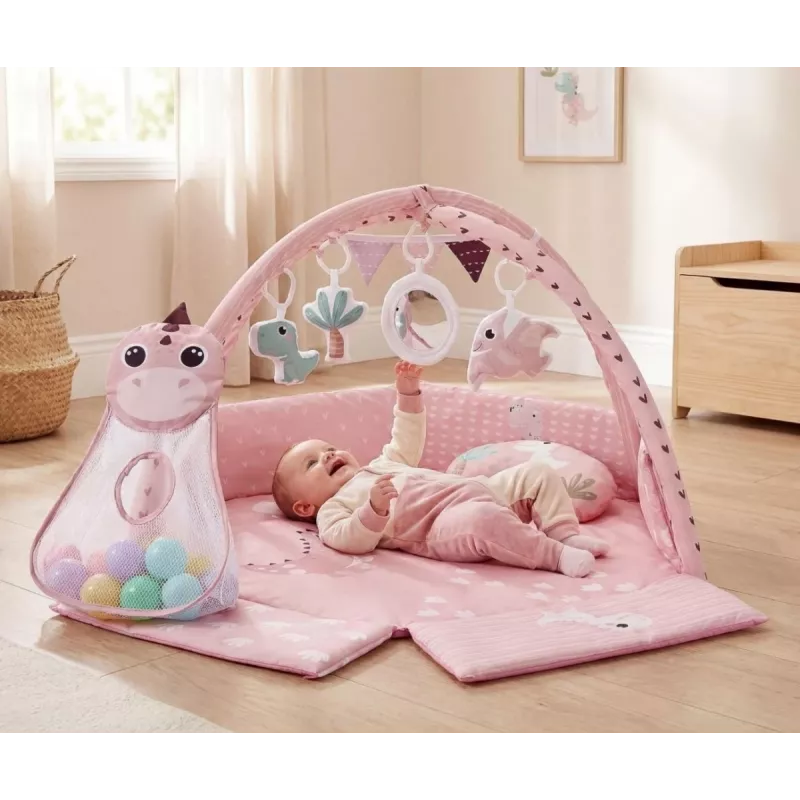 Educational play mat Dino Pink TinyMini pink