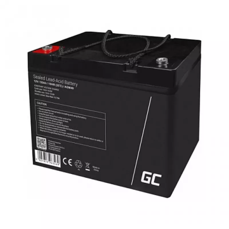 AGM-aku roheline Cell AGM49 55 Ah 12 V mere- ja vabaajakasutuseks