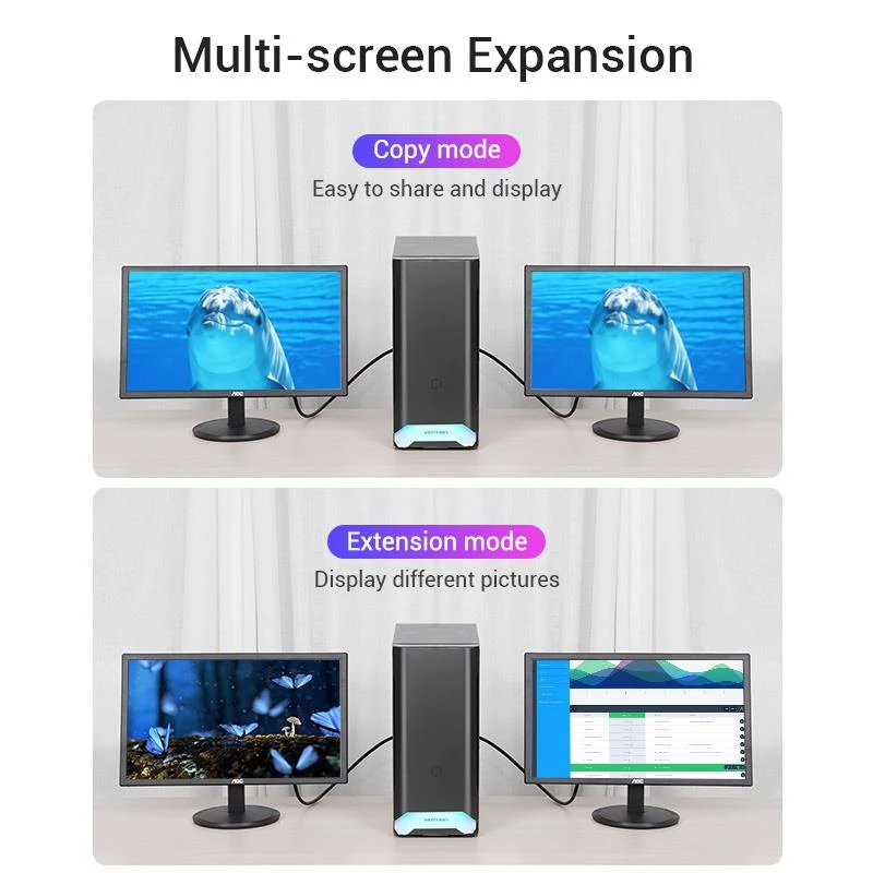 DisplayPort-HDMI kaabel 2M/MUST Hadbh Vention