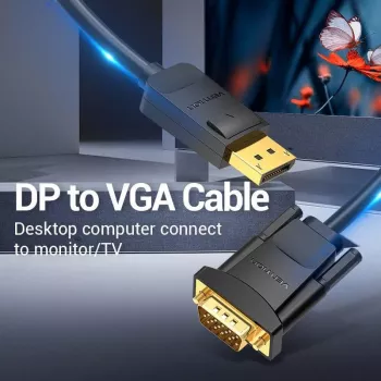 Kaabel DP-VGA 2M/MUST Hblbh Vention