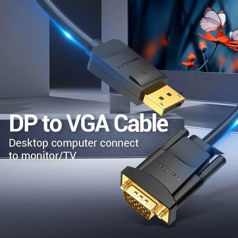 Kaabel DP-VGA 2M/MUST Hblbh Vention