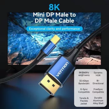 Kaabel Mini DP DP-le 2M/SININE Hcflh Vention