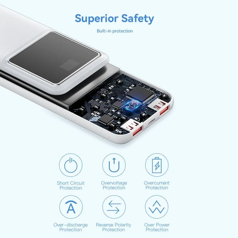 Akupank USB 10000MAH 22.5W/Must FHKB0 Vention