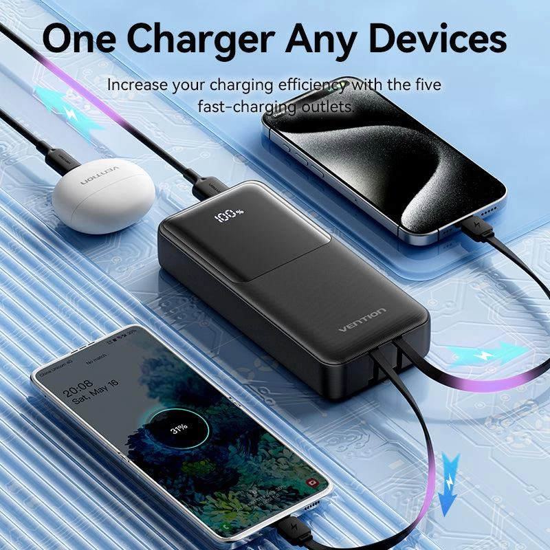 Akupank USB 20000MAH 22.5W/MUST FHPB0 Vention