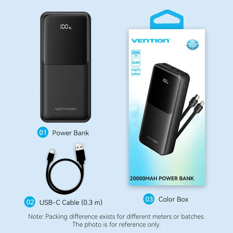 Akupank USB 20000MAH 22.5W/MUST FHPB0 Vention