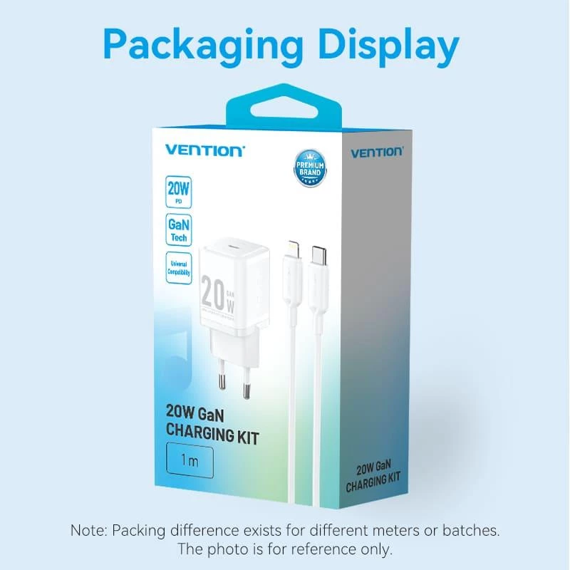 Seinale kinnitatav USB-C/20W mobiililaadija TZ-FEPW0-EU-02 Vention