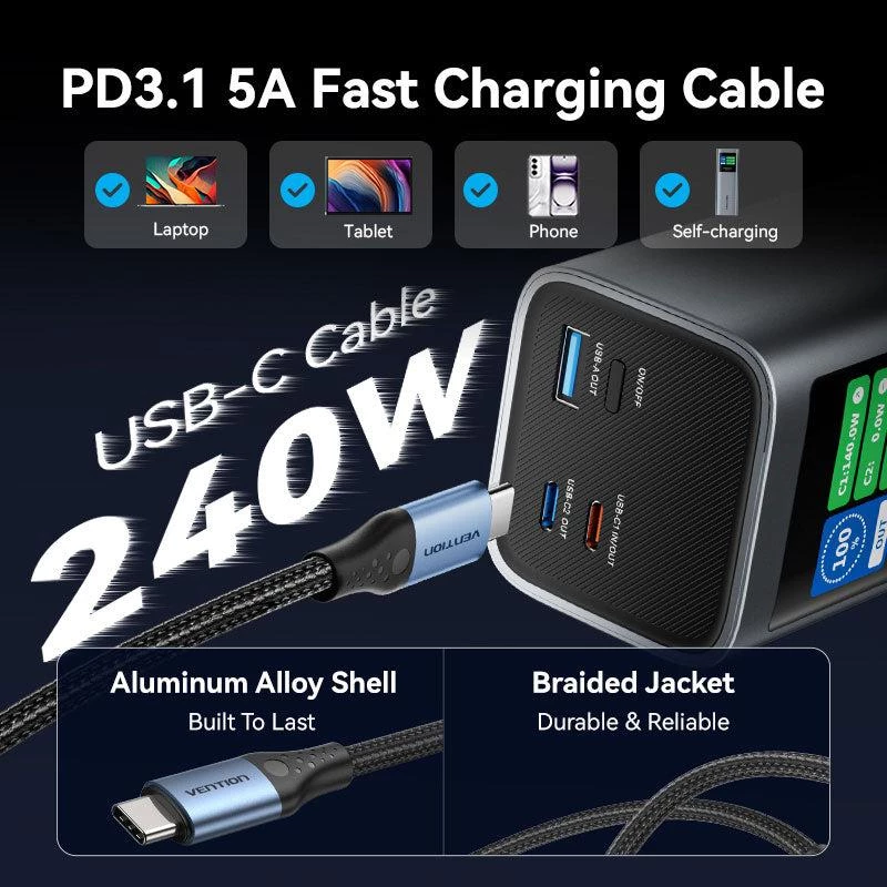 Power Bank USB 27000MAH 140W/FKEH0 Vention