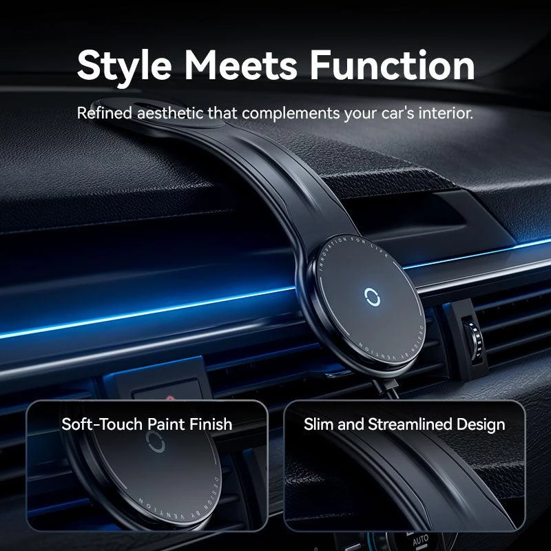 Mobiililaadija auto MAGNETIC/WRL Must KSJB0 Vention