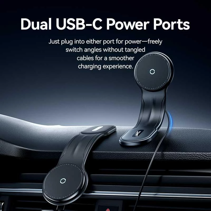 Mobiililaadija auto MAGNETIC/WRL Must KSJB0 Vention