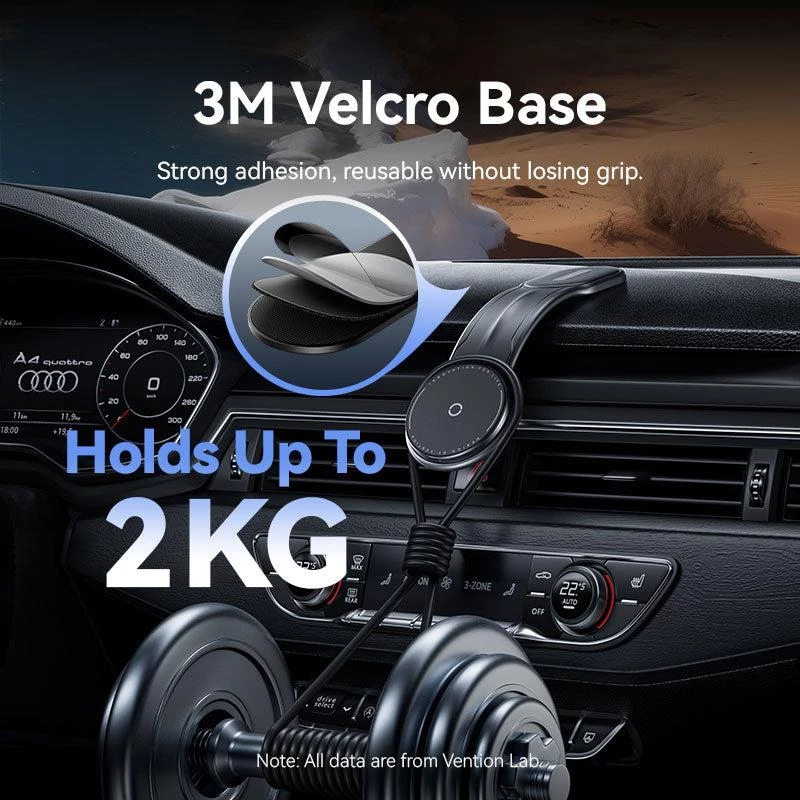Mobiililaadija auto MAGNETIC/WRL Must KSJB0 Vention