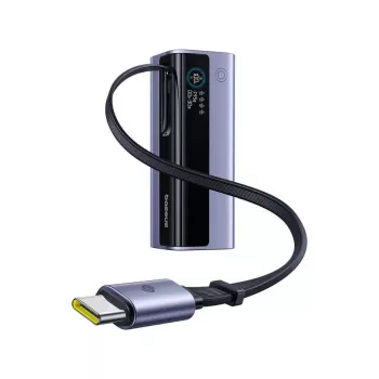 Kaasaskantav akupank Baseus EnerGeek GR11 20000 mAh LiPo 145W, 2× USB-C + 1× USB-A, 20V, Must