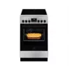Vabaltseisev pliit Electrolux LKR540266X — 4 põletiga keraamiline plaat, elektriahi 57 L, roostevaba teras, energiaklass A, 50 cm