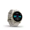 Nutikell GARMIN Fenix 8 43 mm, 1,3-tolline AMOLED 416×416, puuteekraan, Wi‑Fi, GPS, 32 GB, kuldne korpus, hall nahkrihm