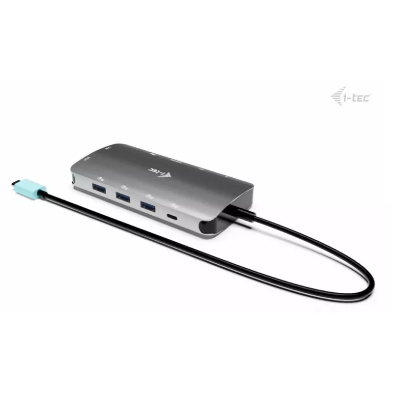 Dokkimisjaam ITEC i-tec USB-C Metal Nano 3x Display (DP, HDMI, VGA) Power Delivery 100 W, 4x USB-A, Gigabit Ethernet