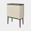 Brabantia Bo Touch Bin 33 L 3 korvi beež laius 540 mm sügavus 312 mm kõrgus 680 mm