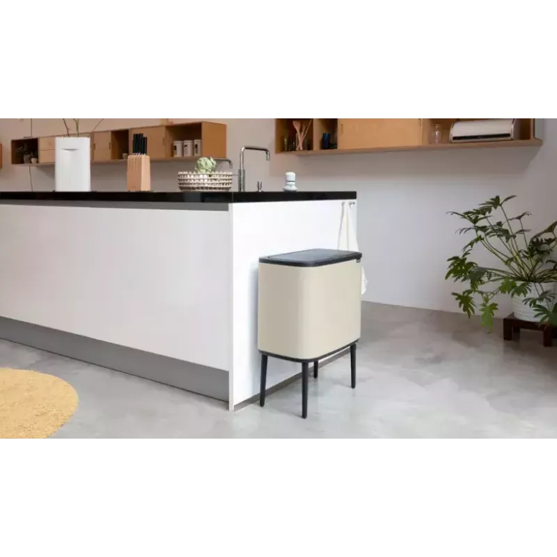 Brabantia Bo Touch Bin 33 L 3 korvi beež laius 540 mm sügavus 312 mm kõrgus 680 mm