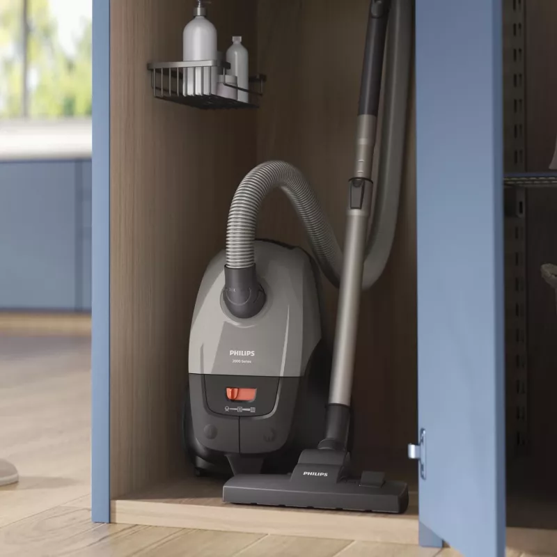 Silindertolmuimeja Philips 2000 series XD2152/12 — 850 W, 3 L tolmukott, HEPA-filter, kuivpuhastus