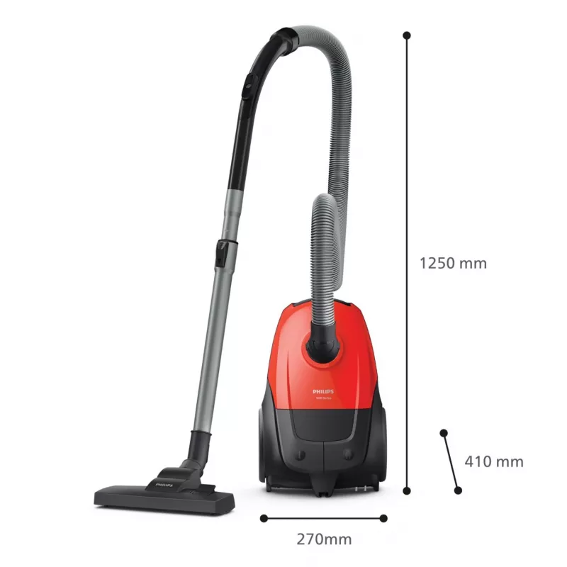 Silindertolmuimeja Philips 1000 series XD1111/10, 800 W, kuivpuhastus, tolmukott 3 L, HEPA, 77 dB