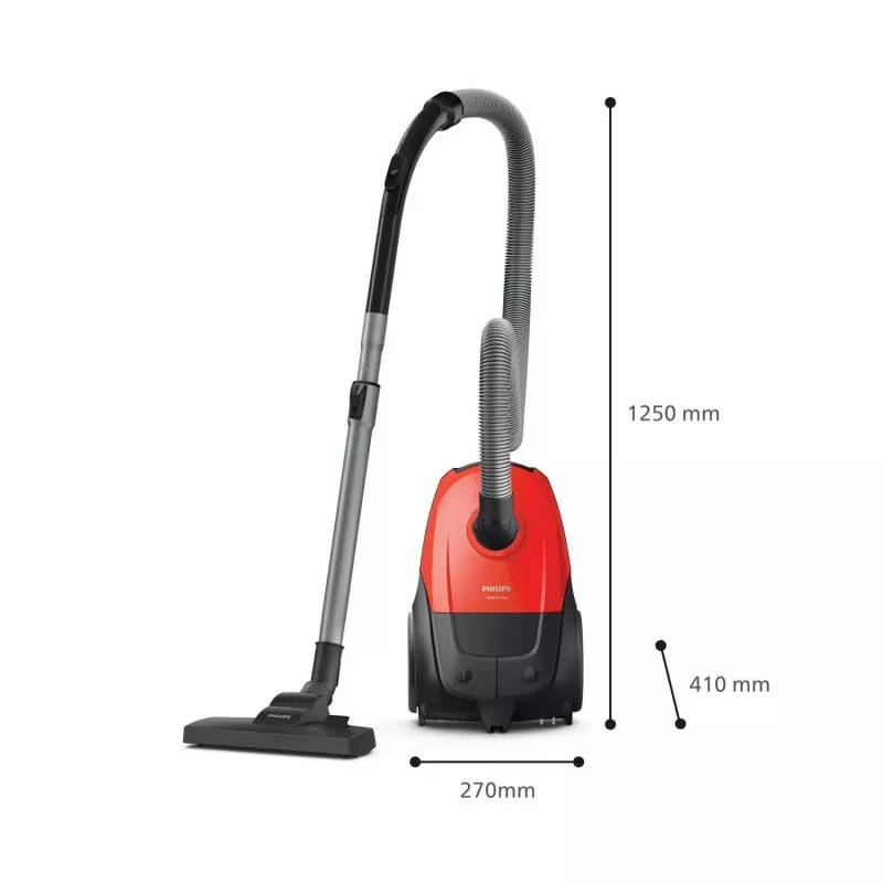 Silindertolmuimeja Philips 1000 series XD1111/10, 800 W, kuivpuhastus, tolmukott 3 L, HEPA, 77 dB