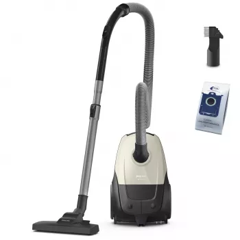 Tolmuimeja | PHILIPS | Sisendvõimsus 800 W | Tolmumahuti maht 3 L | Silindertolmuimeja | Puhastustüüp Kuiv | Tolmukonteiner Tolmukott | Värv Must/Beež | XD1101/10