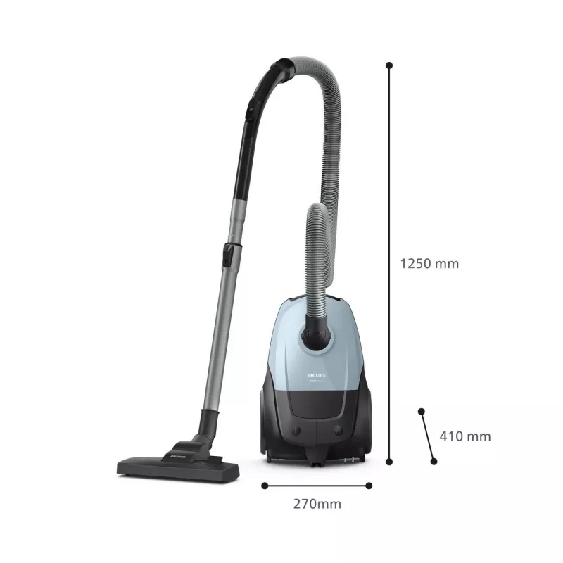 Silindertolmuimeja Philips 2000 series XD1142/10 — 800 W, 3 L tolmukott, HEPA-filter, kuivpuhastus
