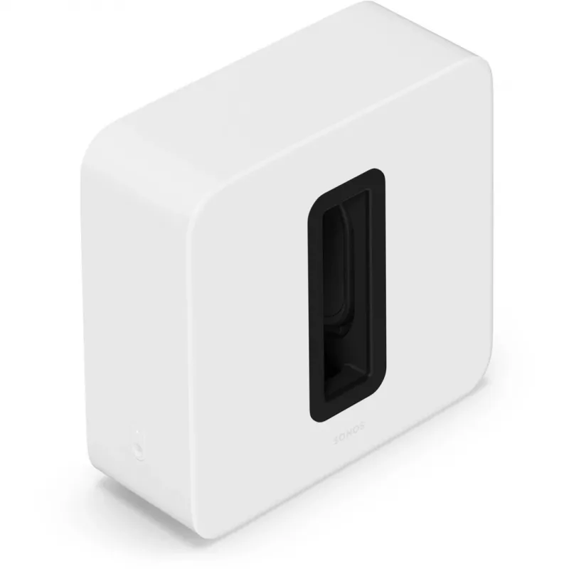 Aktiivne bassikõlar Sonos Sub 4 — D-klassi võimendi, AC 110–240V, 40,2×15,8×38,9 cm, must või valge