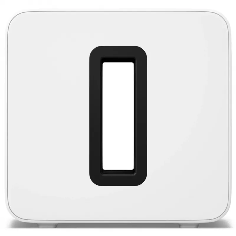 Aktiivne bassikõlar Sonos Sub 4 — D-klassi võimendi, AC 110–240V, 40,2×15,8×38,9 cm, must või valge