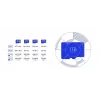 MicroSDXC mälukaart Samsung T7 128 GB UHS-I U3 V30 170 MB/s Sinine
