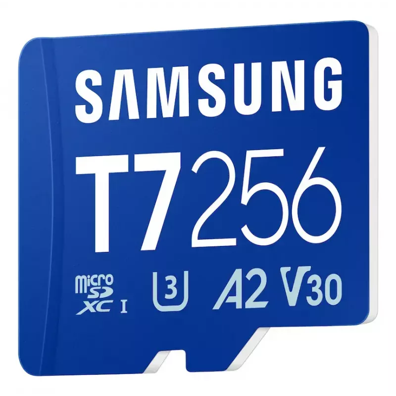 MicroSDXC mälukaart Samsung T7 256 GB UHS-I U3 V30 lugemine 170 MB/s Sinine