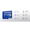 MicroSDXC mälukaart Samsung T7 256 GB UHS-I U3 V30 lugemine 170 MB/s Sinine