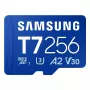 MicroSDXC mälukaart Samsung T7 256 GB UHS-I U3 V30 lugemine 170 MB/s Sinine