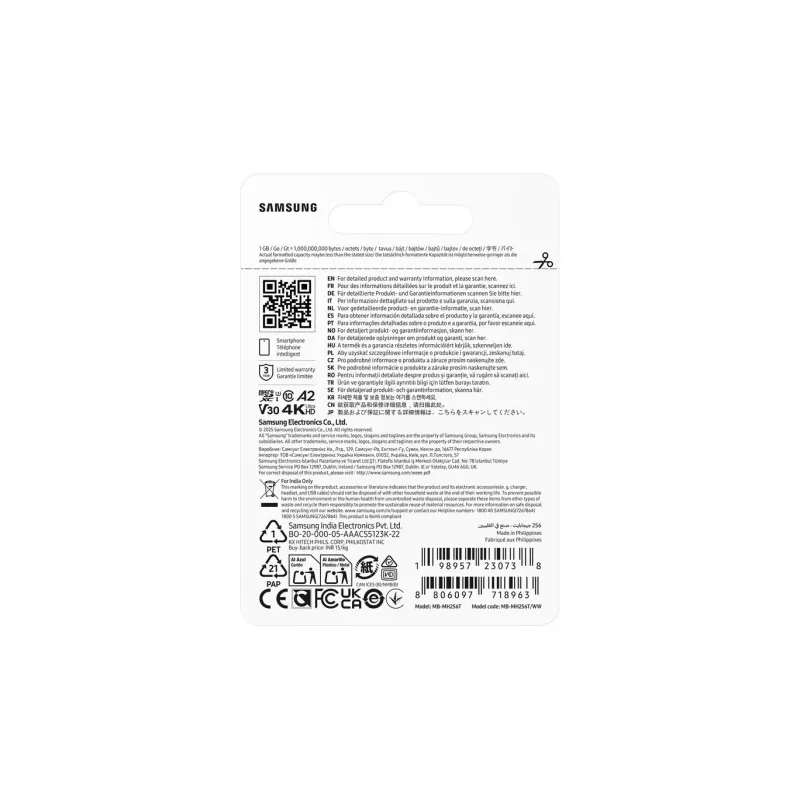 Mälukaart MB-MH256T/WW T9 microSD 256GB