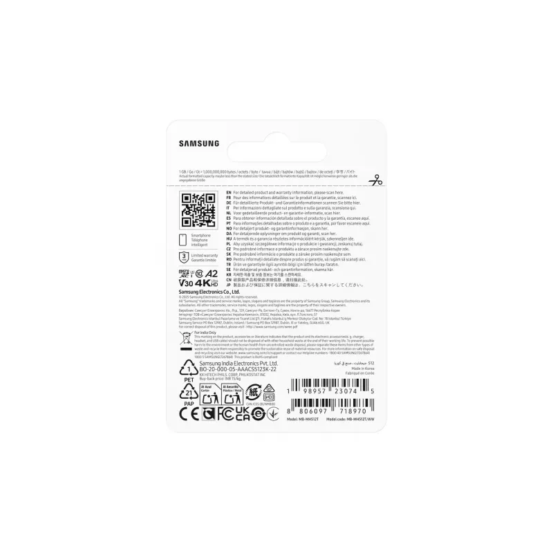 Mälukaart MB-MH512T/WW T9 microSD 512GB