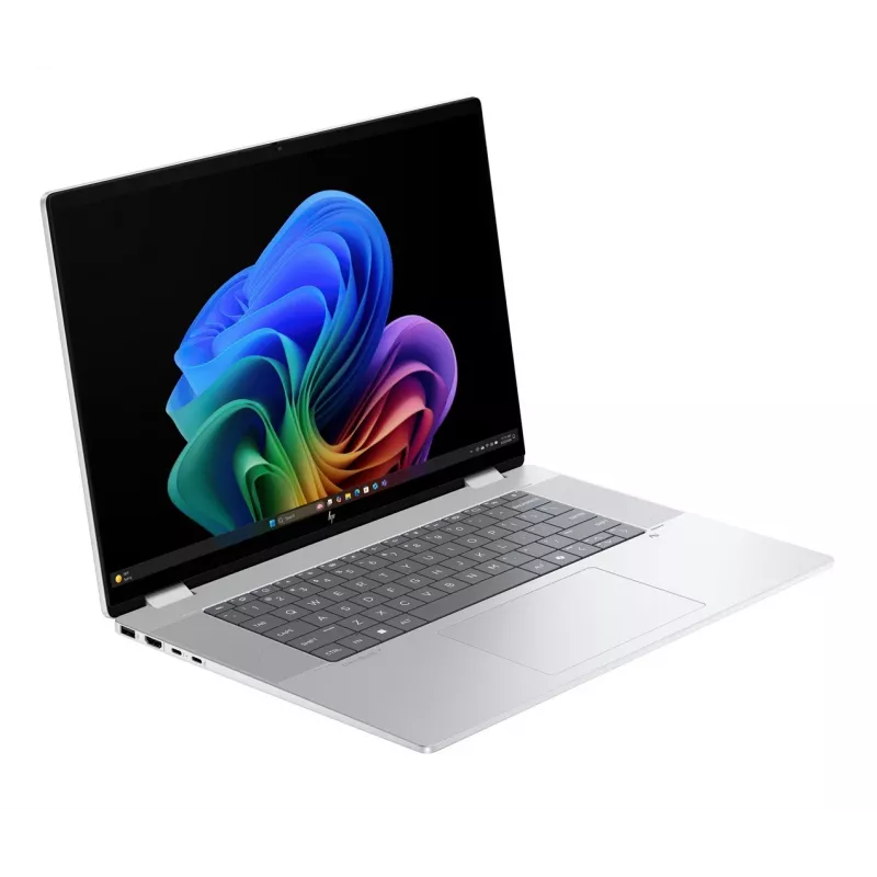 2-in-1 HP OmniBook X Flip NG AI 16-as0003nw sülearvuti, 16-tolline 3K OLED-puuteekraan, 32 GB muutmälu, 1 TB SSD, Windows 11 Home, Ultra 7 258V, Glacier Silver