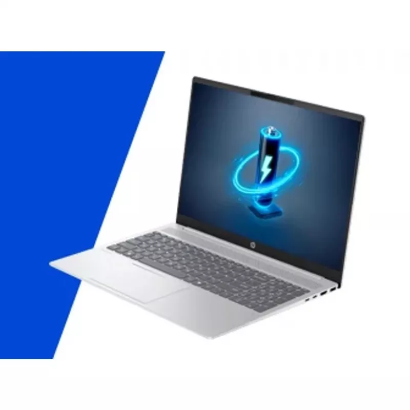 HP OmniBook 5 - Ultra 7 255U sülearvuti, 16-tolline 2K ekraan, 24GB muutmälu, 512GB SSD, Windows 11 Pro, Glacier Silver