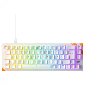 Mehaaniline mänguriklaviatuur Cherry K5 Pro TMR Compact 65% AZERTY RGB juhtmega USB oranž valge